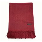 Crimson Cream Holiday Duo — red ivory two‑scarf gift set in a keepsake box 6