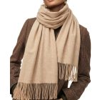 Crimson Cream Holiday Duo — red ivory two‑scarf gift set in a keepsake box 8