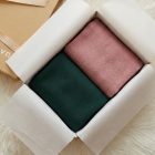 Powder Pink & Pine Cozy Gift Duo — pink + green two‑scarf gift set in a keepsake box 2 Powder Pink Pine Cozy Gift Duo — pink green two‑scarf gift set in a keepsake box 10