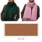 Powder Pink & Pine Cozy Gift Duo — pink + green two‑scarf gift set in a keepsake box 11 Powder Pink Pine Cozy Gift Duo — pink green two‑scarf gift set in a keepsake box 11